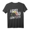 Level 30 Gamer Zocker T-Shirt - Lustiges Geburtstagsgeschenk für Männer und Frauen zum 30. Geburtstag im Retro Vintage Look
