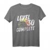 Level 30 Gamer Zocker T-Shirt - Lustiges Geburtstagsgeschenk für Männer und Frauen zum 30. Geburtstag im Retro Vintage Look