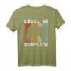 Level 40 Complete Gaming T-Shirt – Perfektes Geburtstagsgeschenk für Männer, Gamer und Videospiel-Fans zum HapDuck