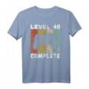 Level 40 Complete Gaming T-Shirt – Perfektes Geburtstagsgeschenk für Männer, Gamer und Videospiel-Fans zum HapDuck