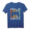 Level 40 Complete Gaming T-Shirt – Perfektes Geburtstagsgeschenk für Männer, Gamer und Videospiel-Fans zum HapDuck