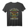 Eat Sleep Zocken Since 2007 Gamer T-Shirt – Geburtstagsgeschenk für Teenager Jungen und Mädchen, Klassisch geschnitten