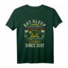 Eat Sleep Zocken Since 2007 Gamer T-Shirt – Geburtstagsgeschenk für Teenager Jungen und Mädchen, Klassisch geschnitten