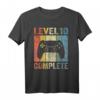 Gamer Level 10 T-Shirt zum 10. Geburtstag für Jungen – Langlebiges Geburtstagsgeschenk mit klassischem Schnitt