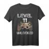 Level 11 Unlocked Jungen & Mädchen Gamer T-Shirt zum 11. Geburtstag - Perfekt für kleine Videospieler