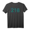 HapDuck Player 218 Costume T-Shirt - Lizenziertes Netflix, Korean Drama & Gaming T-Shirt für Fans & Partys