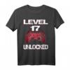 Gamer Level 17 Unlocked Geburtstag Jungen Teenager T-Shirt - Cooles Gaming Outfit für Teenager & Geburtstagsgeschenk