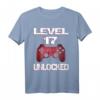 Gamer Level 17 Unlocked Geburtstag Jungen Teenager T-Shirt - Cooles Gaming Outfit für Teenager & Geburtstagsgeschenk