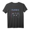 Player 1 & 2 Paar Gaming Partner T-Shirt - Lustiges Zocker Outfit für Valentinstag, Weihnachten & Geburtstag