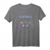 Player 1 & 2 Paar Gaming Partner T-Shirt - Lustiges Zocker Outfit für Valentinstag, Weihnachten & Geburtstag