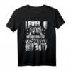 Kinder Level 6 Jahre Geburtstagsshirt für Jungen - Gamer Controller Motiv, ideales Geschenk zum 6. Geburtstag & für Gaming Party
