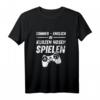 In kurzen Hosen, Gaming, Dates - Lustiges Gamer T-Shirt für Computer- und Konsolenliebhaber, perfekt für Sommer und Gaming-Fans