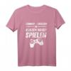 In kurzen Hosen, Gaming, Dates - Lustiges Gamer T-Shirt für Computer- und Konsolenliebhaber, perfekt für Sommer und Gaming-Fans