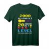 Herren 20. Geburtstag Lustiges Gamer T-Shirt - Level Freigeschaltet, Geburtstagsgeschenk für Zocker und Gamer, 2000 geboren