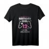 12. Geburtstag Mädchen Videospiel Geburtstagsshirt mit Controller - Perfektes Gaming-Party-Outfit für junge Gamerinnen