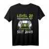 Level 20 Jahre Geburtstag Geschenk für Gamer 2003 - Lustiges T-Shirt & Party-Deko zum 20. Geburtstag für Männer und Damen