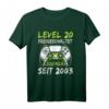 Level 20 Jahre Geburtstag Geschenk für Gamer 2003 - Lustiges T-Shirt & Party-Deko zum 20. Geburtstag für Männer und Damen