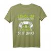 Level 20 Jahre Geburtstag Geschenk für Gamer 2003 - Lustiges T-Shirt & Party-Deko zum 20. Geburtstag für Männer und Damen