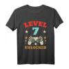 Kinder Level 7 Unlocked Game Controller T-Shirt - Perfektes Geburtstagsgeschenk für kleine Gamer, 7. Geburtstag, Gaming Party Kleidung
