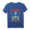 Kinder Level 7 Unlocked Game Controller T-Shirt - Perfektes Geburtstagsgeschenk für kleine Gamer, 7. Geburtstag, Gaming Party Kleidung