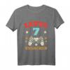 Kinder Level 7 Unlocked Game Controller T-Shirt - Perfektes Geburtstagsgeschenk für kleine Gamer, 7. Geburtstag, Gaming Party Kleidung