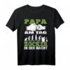 Papa am Tag Gamer bei Nacht T-Shirt – Perfektes Geschenk für Gamer Papa zum Vatertag & Geburtstag
