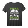 Papa am Tag Gamer bei Nacht T-Shirt – Perfektes Geschenk für Gamer Papa zum Vatertag & Geburtstag