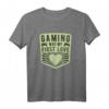 GAMING WAS MY FIRST LOVE - Lustiges Gaming T-Shirt Geschenk für Gamer zum Geburtstag, Weihnachten & Vatertag für Männer & Frauen