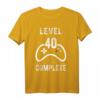 Geburtstags-Shirt für Männer zum 40. Level - Gamer Level 40 Complete T-Shirt