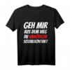 Geh Mir Aus Dem Weg Du Unnötiger Sozialkontakt - Lustiges Gamer T-Shirt mit Spruch für Zocker, Nerds und Pro Gamer zum Geburtstag