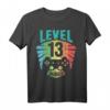 Gamer T-Shirt zum 13. Geburtstag – Level 13 unlocked! Lustiges Retro Vintage Zocker Geschenk für Jungen, Mädchen, Teenager & Party Überrschung