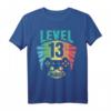 Gamer T-Shirt zum 13. Geburtstag – Level 13 unlocked! Lustiges Retro Vintage Zocker Geschenk für Jungen, Mädchen, Teenager & Party Überrschung