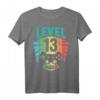Gamer T-Shirt zum 13. Geburtstag – Level 13 unlocked! Lustiges Retro Vintage Zocker Geschenk für Jungen, Mädchen, Teenager & Party Überrschung