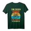 Herren Gaming T-Shirt mit Spruch – Zum Zocken geboren zur Arbeit gezwungen, perfekte Geschenkidee für Gamer, Nerds & Clankollegen
