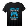 Level 8 Jahre Geburtstagsshirt für Jungen Gamer - Legendär seit 2014, Gaming Controller Geschenk für die Geburtstagsparty