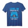 Level 8 Jahre Geburtstagsshirt für Jungen Gamer - Legendär seit 2014, Gaming Controller Geschenk für die Geburtstagsparty