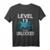 Level 13 Unlocked Official Teenager 13. Geburtstag Gamer T-Shirt – Cooler Gaming Geburtstagsgruß für Jungen und Mädchen