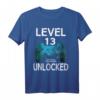 Level 13 Unlocked Official Teenager 13. Geburtstag Gamer T-Shirt – Cooler Gaming Geburtstagsgruß für Jungen und Mädchen
