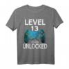 Level 13 Unlocked Official Teenager 13. Geburtstag Gamer T-Shirt – Cooler Gaming Geburtstagsgruß für Jungen und Mädchen