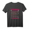 Lustiges Junggesellinnenabschied T-Shirt mit Aufgabenliste & Checkliste für Braut & Mädels – Spaßige Mutproben & Party-Geschenkidee