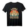 Level 30 Unlocked Gaming T-Shirt zum 30. Geburtstag – Retro Controller Design für Männer und Frauen, 1992 geboren