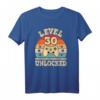 Level 30 Unlocked Gaming T-Shirt zum 30. Geburtstag – Retro Controller Design für Männer und Frauen, 1992 geboren