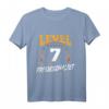 Kinder Level 7 Freigeschaltet Gamer Geburtstag T-Shirt – Perfektes Geschenk für 7-jährige Zocker bei Party & LAN-Event