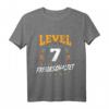 Kinder Level 7 Freigeschaltet Gamer Geburtstag T-Shirt – Perfektes Geschenk für 7-jährige Zocker bei Party & LAN-Event