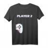 Player2 - Pärchen Valentinstag Gamer Partner T-Shirt – Lustiges Geschenk für Gamer Paare zum Valentinstag, Geburtstag oder als Liebesbeweis