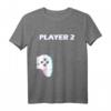 Player2 - Pärchen Valentinstag Gamer Partner T-Shirt – Lustiges Geschenk für Gamer Paare zum Valentinstag, Geburtstag oder als Liebesbeweis