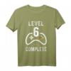 Kinder Geburtstag Shirt für Jungen 6 Jahre - Gamer Level 6 T-Shirt, Klassisch geschnitten, Perfektes Geschenk für junge Gamer