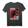 Level 30 Unlocked Gamer T-Shirt – Perfektes Geburtstagsgeschenk für 30-Jährige, Videospielverrückte & Zocker