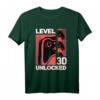 Level 30 Unlocked Gamer T-Shirt – Perfektes Geburtstagsgeschenk für 30-Jährige, Videospielverrückte & Zocker