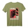 Level 30 Unlocked Gamer T-Shirt – Perfektes Geburtstagsgeschenk für 30-Jährige, Videospielverrückte & Zocker